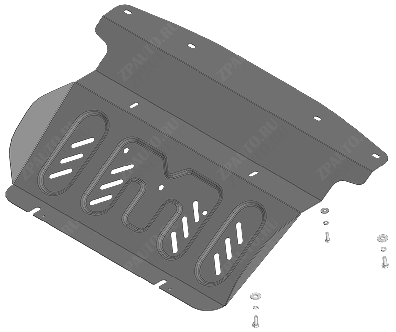Защита стальная Мотодор (Радиатор), 2 мм,  для Sollers ST6  2023- арт. 78308