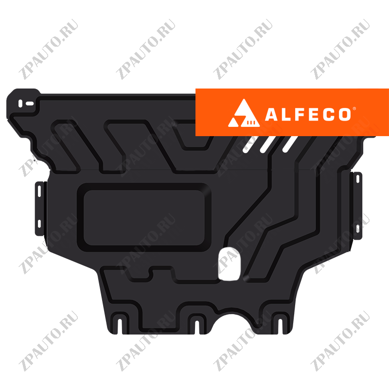 Защита  картера и КПП Jetta VS7 2019- V-all , ALFeco, сталь 2мм, арт. ALF6501st