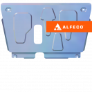 Защита  картера и КПП Toyota Yaris 2005-2020 V-all , ALFeco, алюминий 4мм, арт. ALF2458al