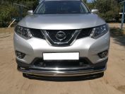 Защита переднего бампера двойная (радиус) для автомобиля NISSAN X-trail 2015 (Т32) Третье поколение. NXT.15.04, Россия