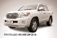 Защита переднего бампера d76 Toyota Land Cruiser 200 (2012-2015) Black Edition, Slitkoff, арт. TLC2-12-005BE