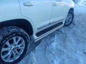 Защита штатного порога под порог для автомобиля Toyota Land Cruiser 200 Executive  Lounge 2020 (обновленный) арт. TLCEL200.20.31