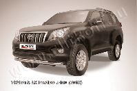 Защита переднего бампера d76+d57 двойная Toyota Land Cruiser Prado J150 (2009-2013) , Slitkoff, арт. TOP007